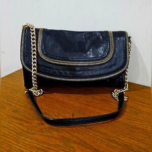 Like New! Michael Kors Black Patent Leather Shoulder Bag